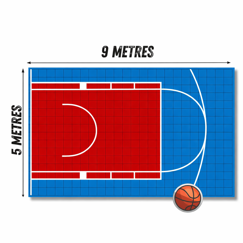 Home Courts Australia -5m x 9m Custom Basketball Court