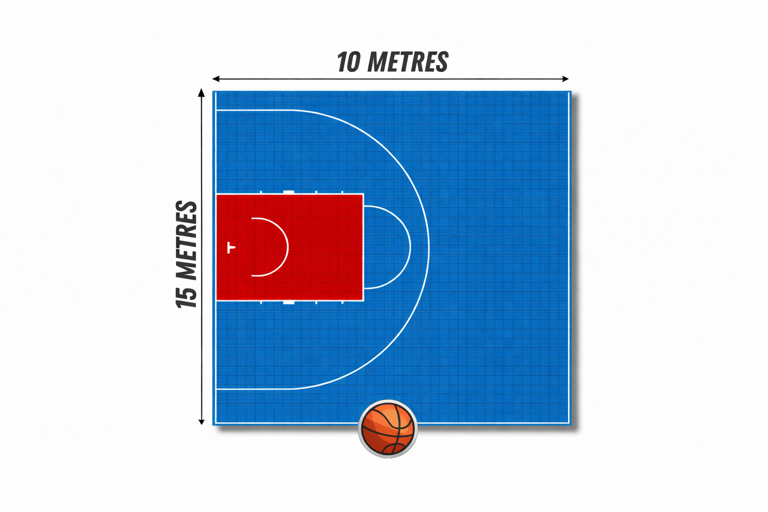 Home Courts Australia – 10m x 15m Custom Basketball Court