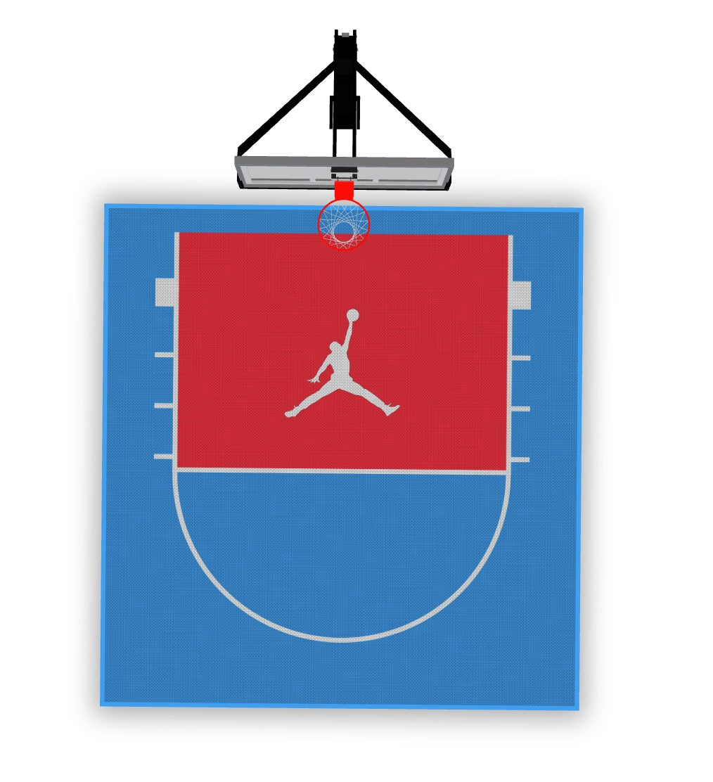 Home Courts Australia – 4m x 4m Custom Basketball Court