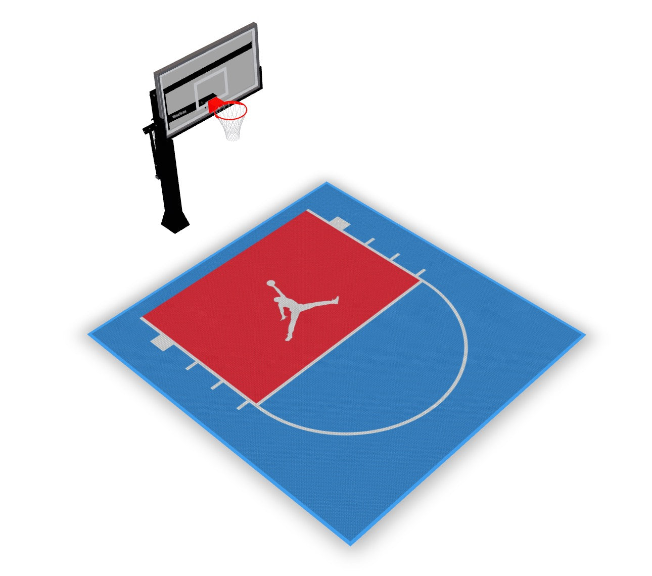 Home Courts Australia – 4m x 4m Custom Basketball Court