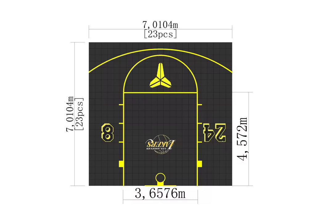 Home Courts Australia - 7m x 7m Custom Basketball Court