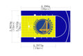 Home Courts Australia – 6m x 4m Golden State Warriors Basketball Court