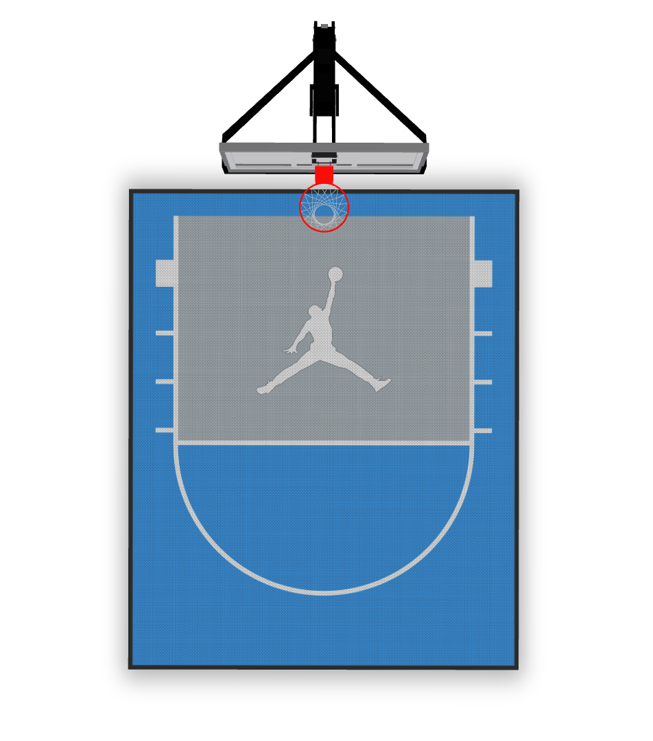 Home Courts Australia – 4.5m × 3.5m Custom Basketball Court
